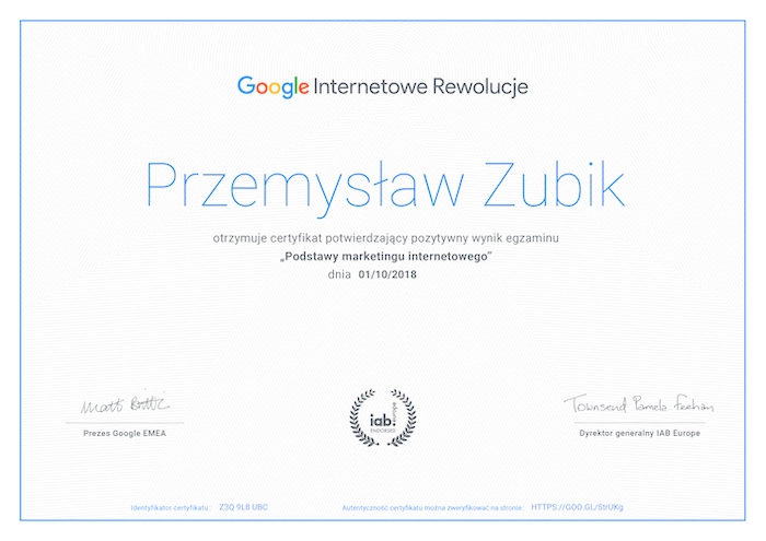 Google SEM/SEO Internetowe Rewolucje,  